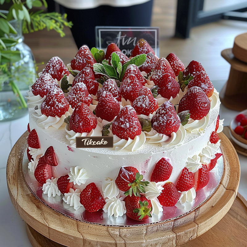 原创草莓鲜奶蛋糕（七）